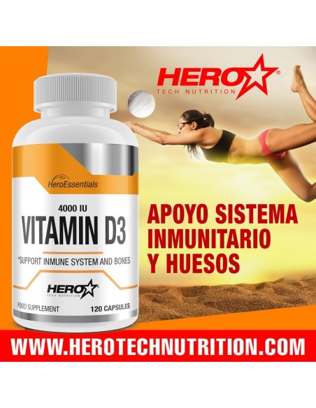VITAMIN D3 VITAMINA D  HERO TECH NUTRITION herotechnutrition
