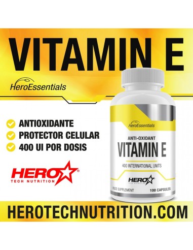 VITAMIN E VITAMINA E Antioxidante HERO TECH NUTRITION herotechnutrition