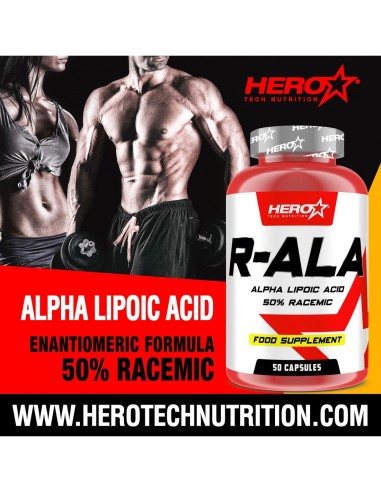 R-ALA ACIDO ALFA LIPOICO HERO TECH NUTRITION herotechnutrition