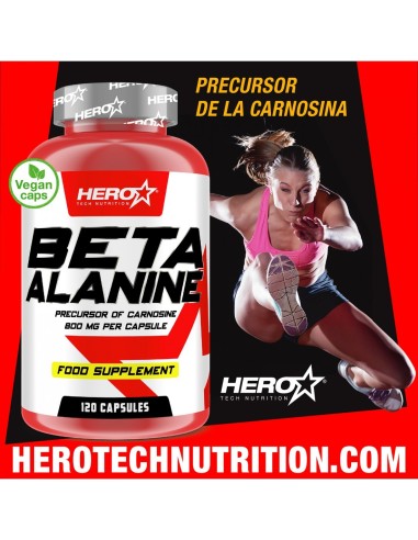BETA-ALANINE BETA ALANINA CAPSULAS HERO TECH NUTRITION CARNOSINA herotechnutrition