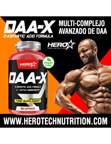 DAA-X ACIDO D-ASPARTICO HERO TECH NUTRITION CANSANCIO FATIGA