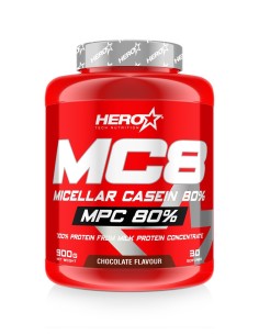 MC8 HERO TECH NUTRITION - Caseína 80% - Poteína de noche