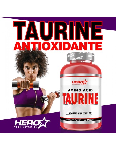 TAURINE TAURINA HERO TECH NUTRITION ANTIOXIDANTE