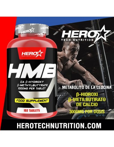 HMB AMINOACIDO LEUCINA HERO TECH NUTRITION