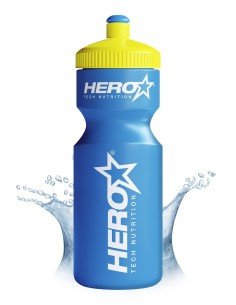 BOTTLE 750 ML WHITE LOGO  - COLOR: CYAN