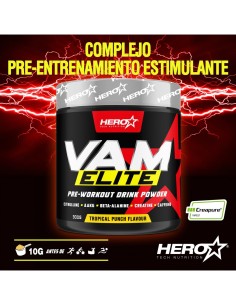 VAM ELITE  HERO TECH NUTRITION - PRE-ENTRENAMIENTO ESTIMULANTE 2