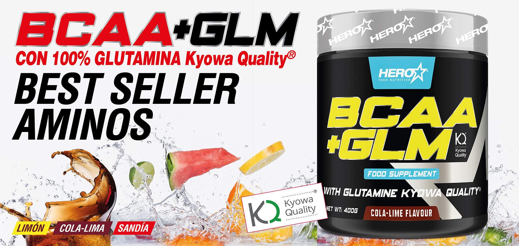 BCAA GLM AMINOACIDOS GLUTAMINA - HERO TECH NUTRITION herotechnutrition
