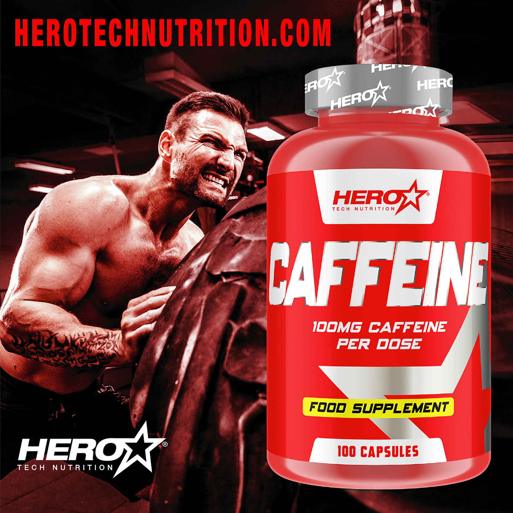 CAFFEINE HERO TECH NUTRITION herotechnutrition