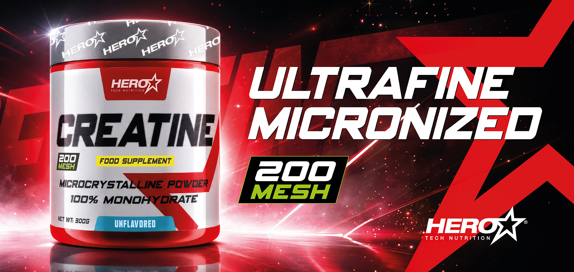 CREATINE HERO TECH NUTRITION HEROTECHNUTRITION