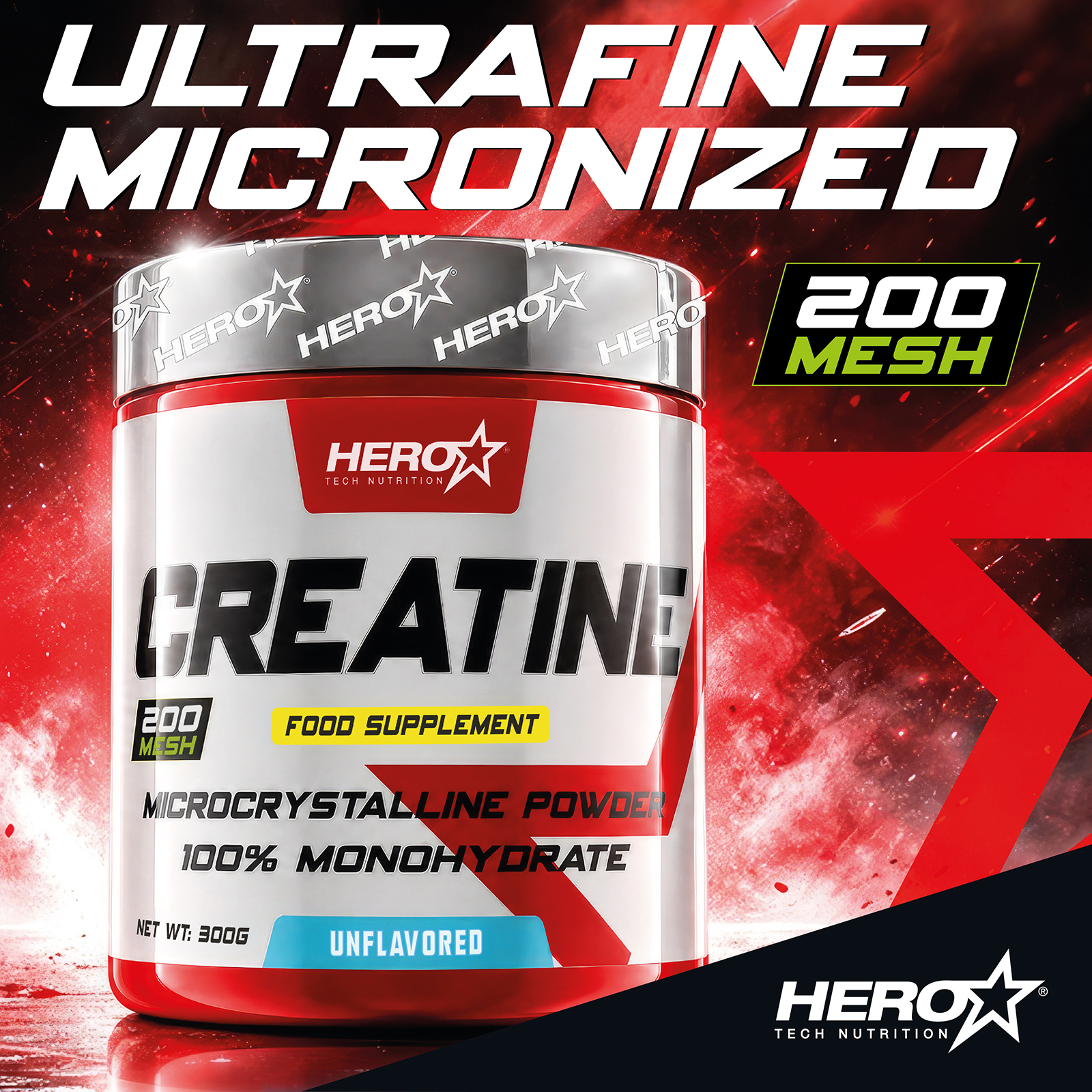 CREATINE HERO TECH NUTRITION HEROTECHNUTRITION