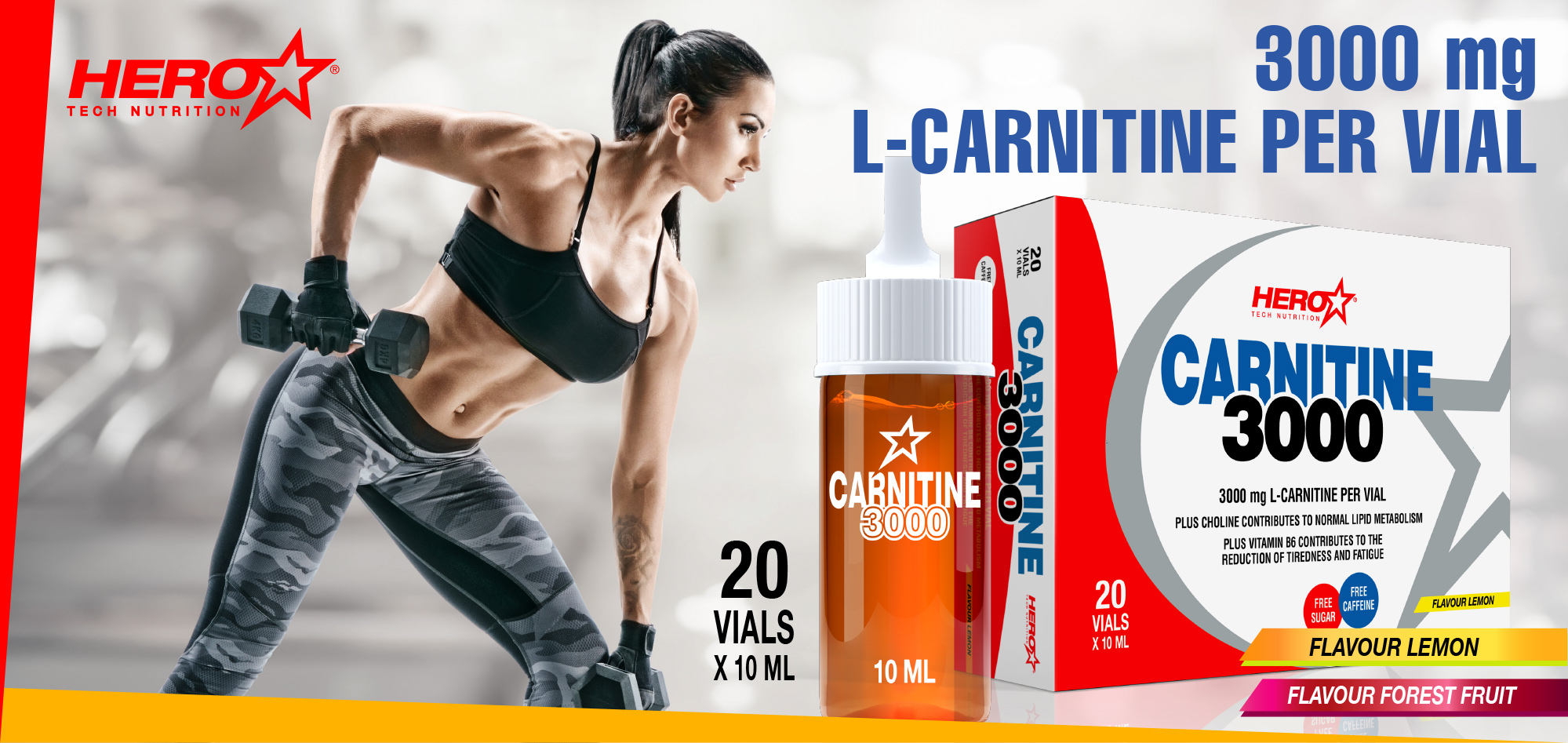 CARNITINE 3000 HERO TECH NUTRITION WEIGHT CONTROL