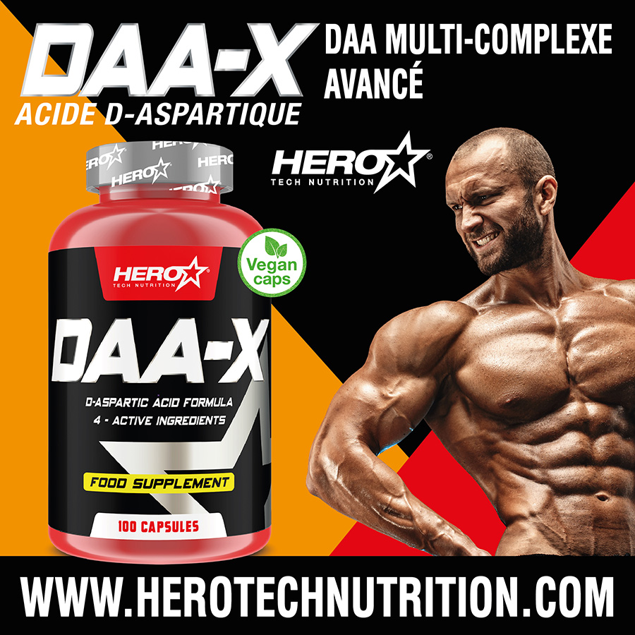 DAA-X ACID ASPARTIC HERO TECH NUTRITION tiredness fatigue