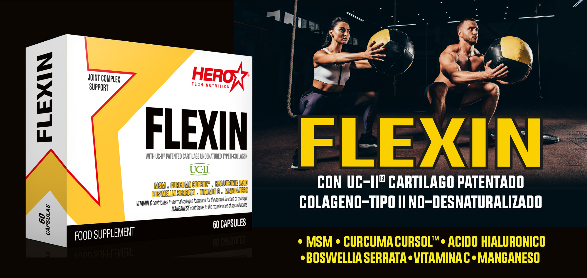 FLEXIN COLAGENO ARTICULACIONES HERO TECH NUTRITION herotechnutrition