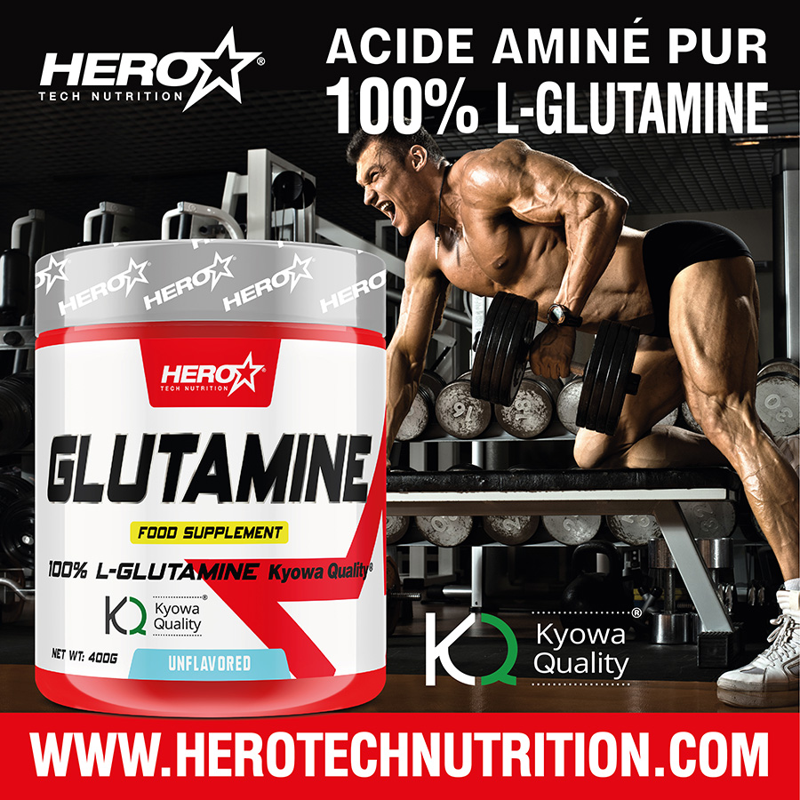 GLUTAMINE KYOWA HERO TECH NUTRITION herotechnutrition