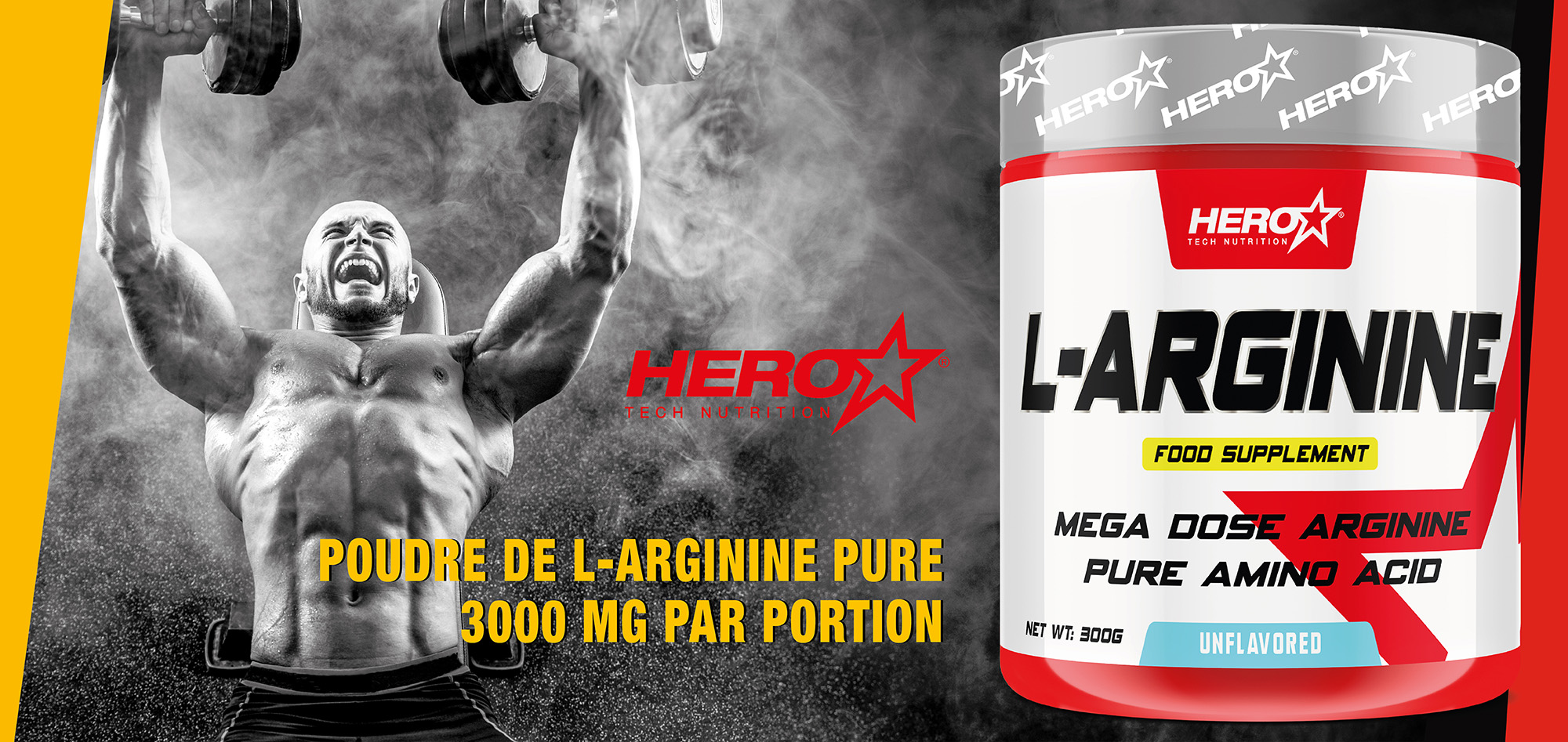 L-ARGININE ARGININE HERO TECH NUTRITION herotechnutrition