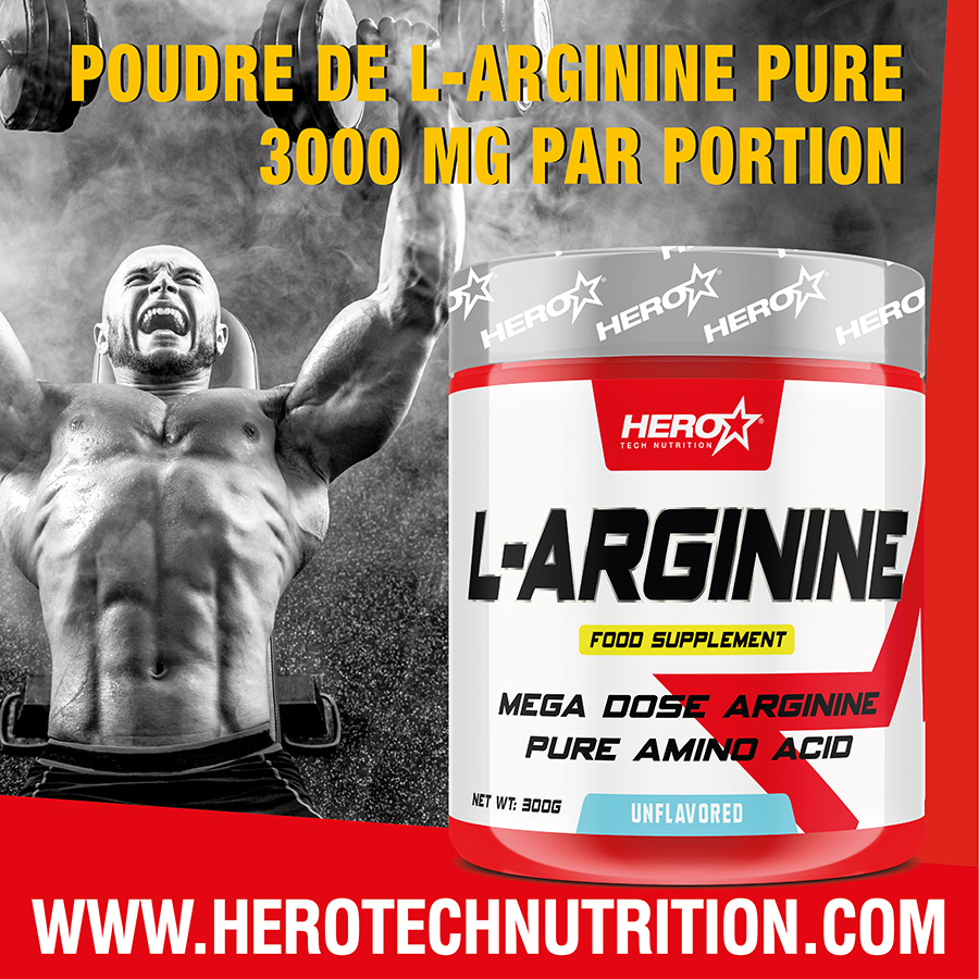 L-ARGININE ARGININE HERO TECH NUTRITION herotechnutrition