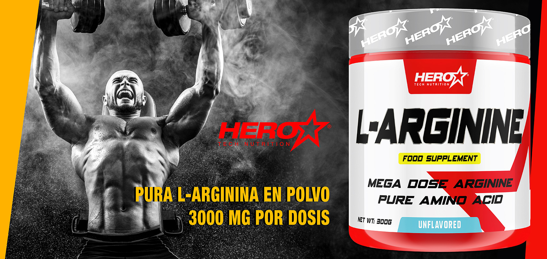 L-ARGININE - ARGININA AMINOACIDO - HERO TECH NUTRITION herotechnutrition