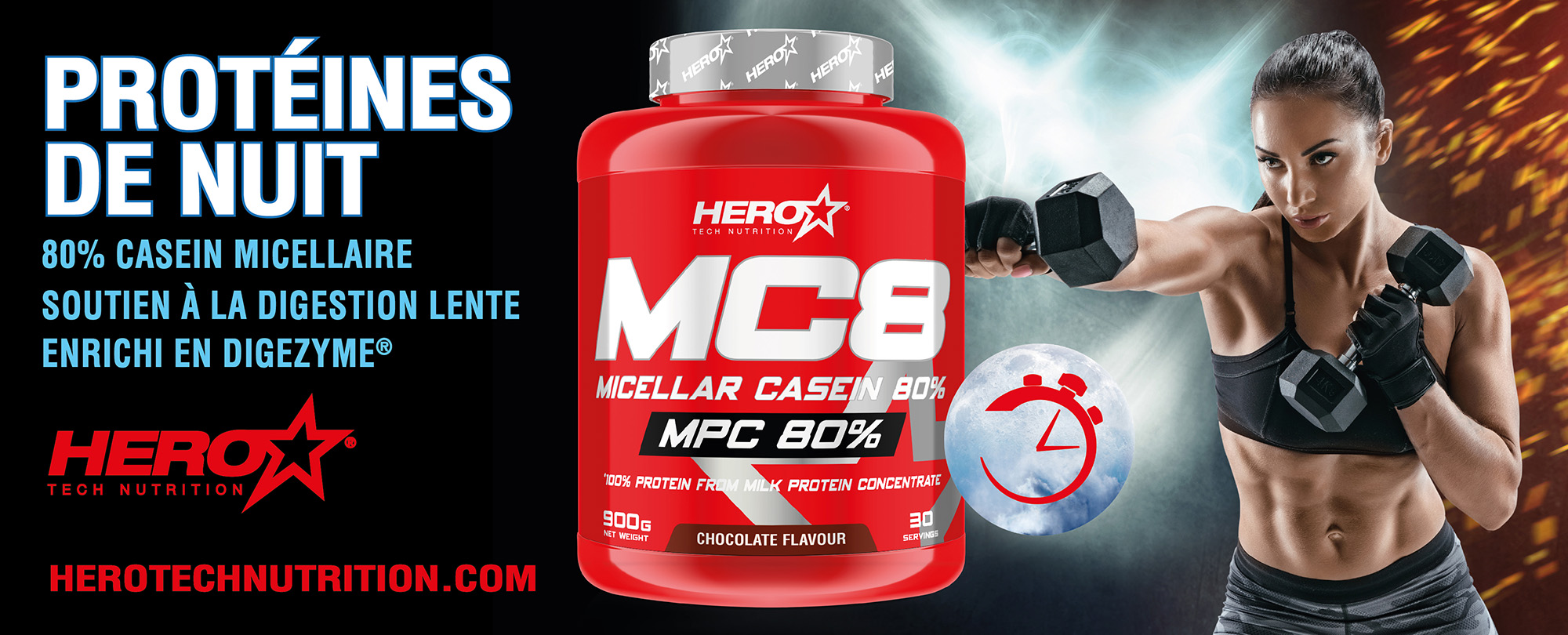 MC8 PROTEIN - micellar casein HERO TECH NUTRITION herotechnutrition