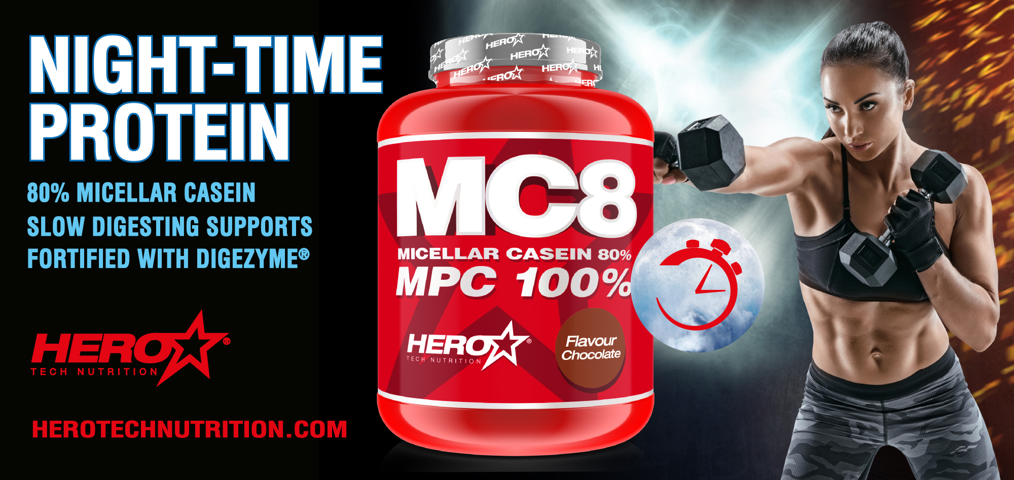 MC8 PROTEIN - micellar casein HERO TECH NUTRITION herotechnutrition