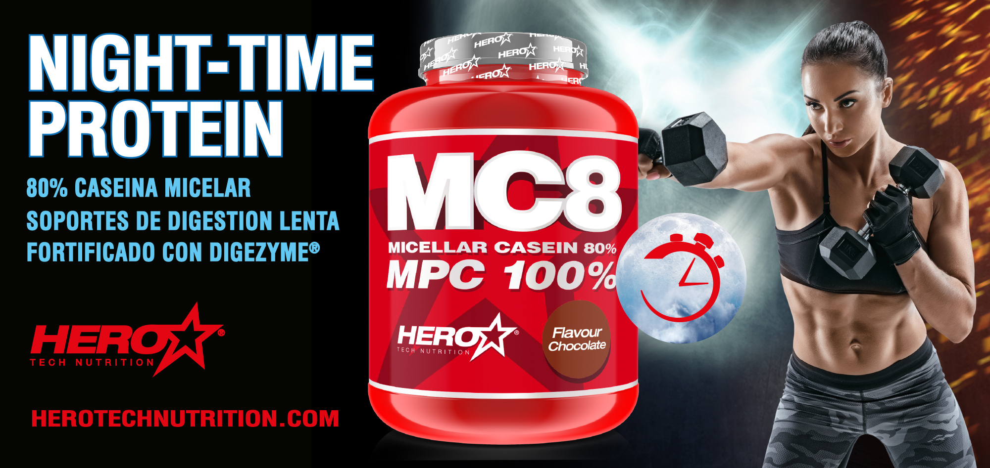 MC8 proteina caseína micelar HERO TECH NUTRITION herotechnutrition.com