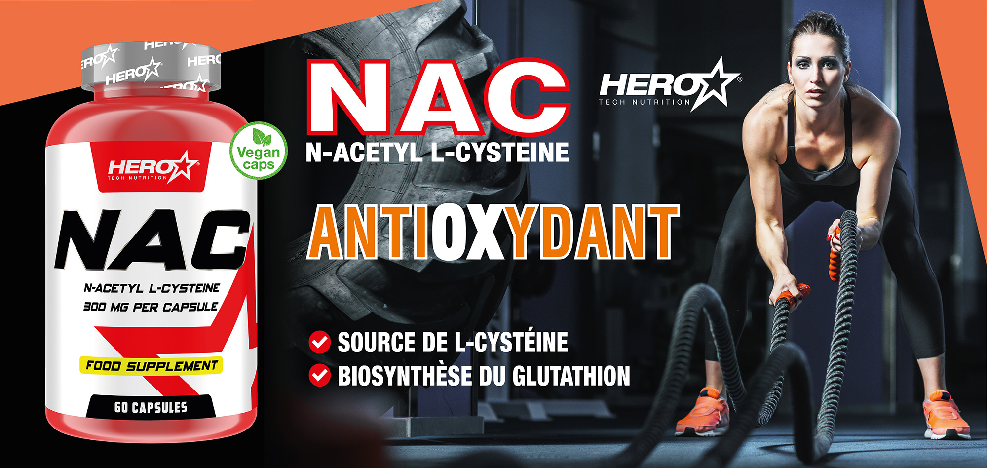 NAC CYSTEINE ANTIOXIDANT HERO TECH NUTRITION