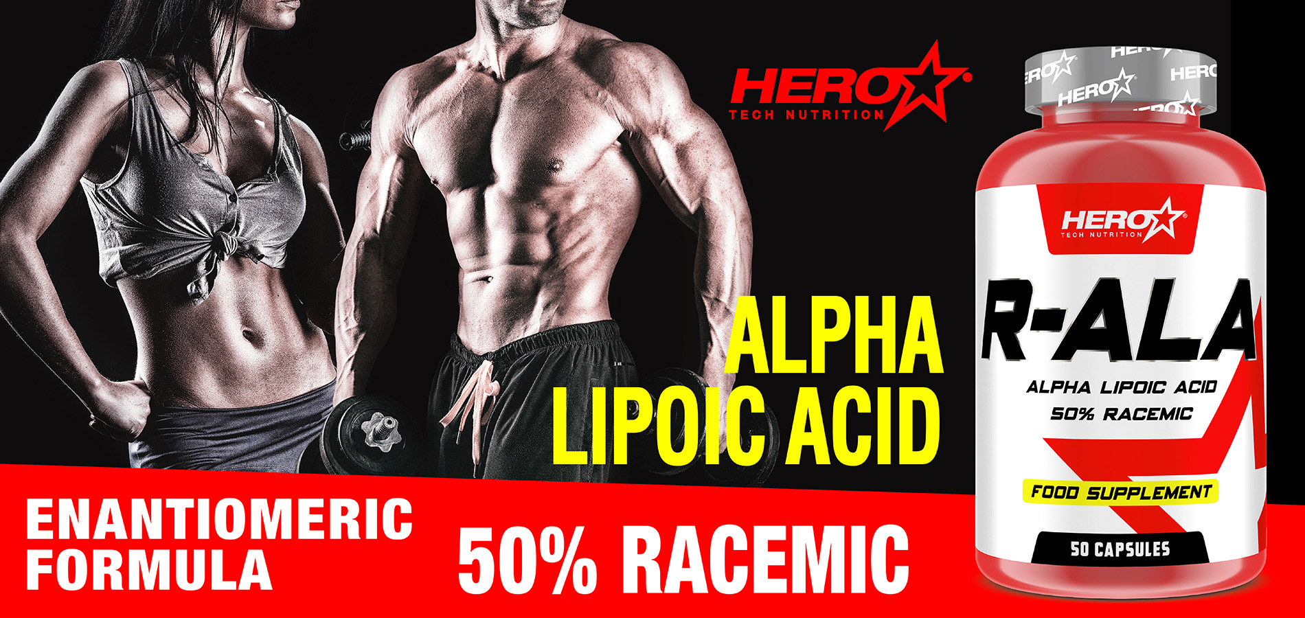 R-ALA ALPHA LIPOIC ACID HERO TECH NUTRITION herotechnutrition