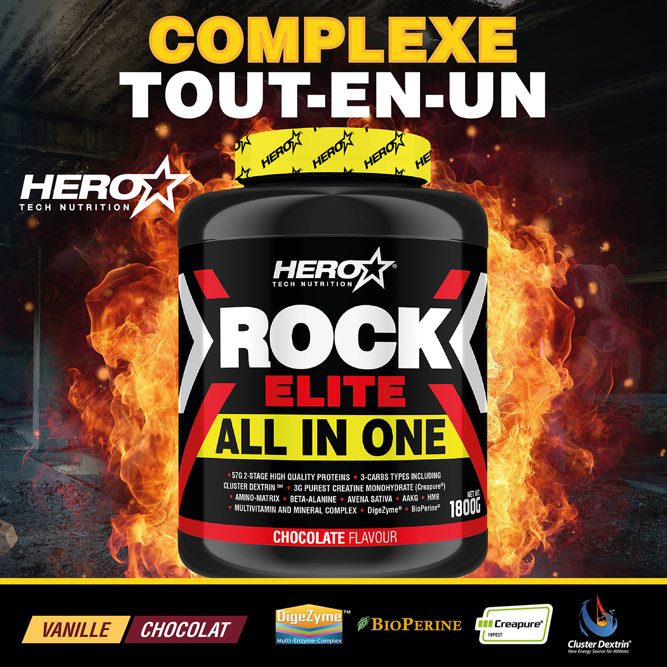 ROCK ELITE ALL IN ONE HERO TECH NUTRITION herotechnutrition