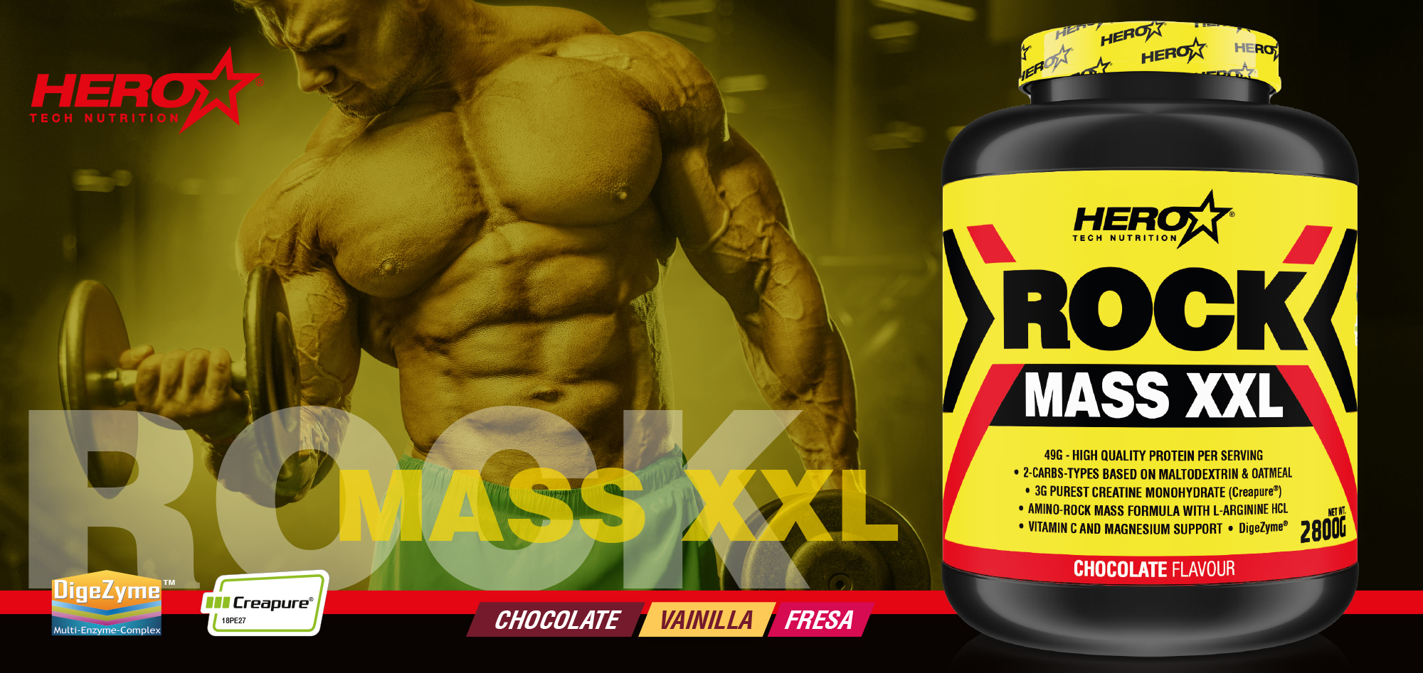 ROCK MASS XXL PROTEINAS HIDRATOS DE CARBONO - HERO TECH NUTRITION herotechnutrition.com