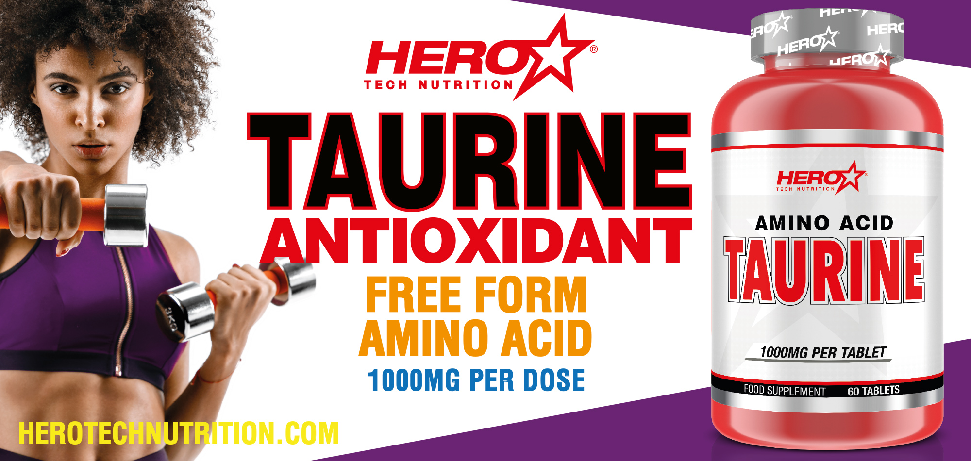 TAURINE HERO TECH NUTRITION ANTIOXIDANT