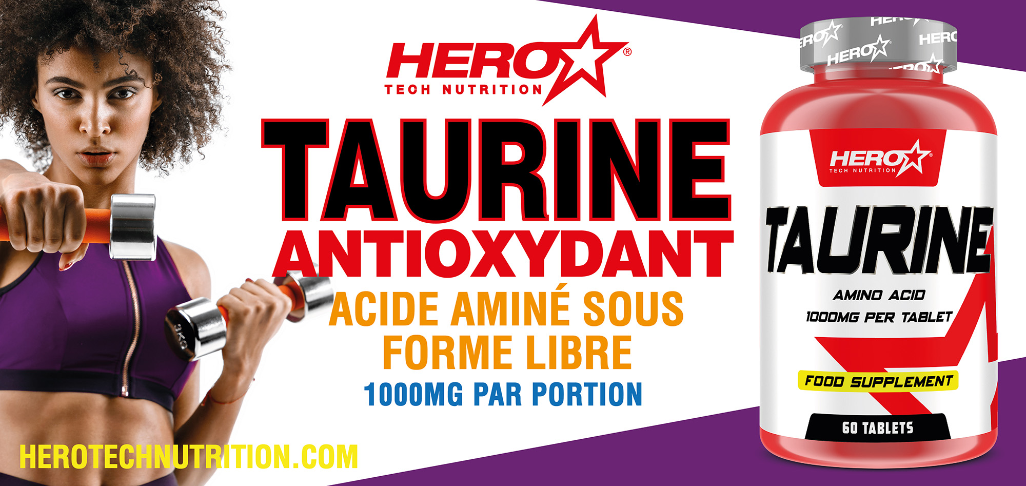 TAURINE HERO TECH NUTRITION ANTIOXIDANT