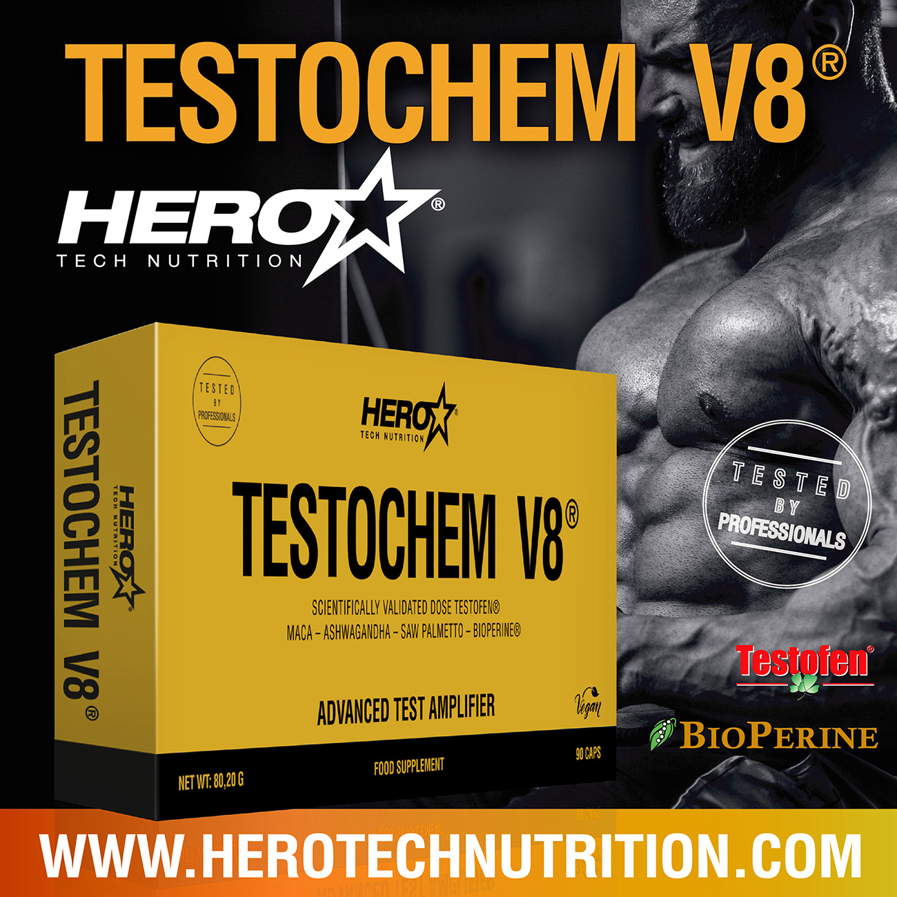 TESTOCHEM TESTOSTERONA HERO TECH NUTRITION herotechnutrition
