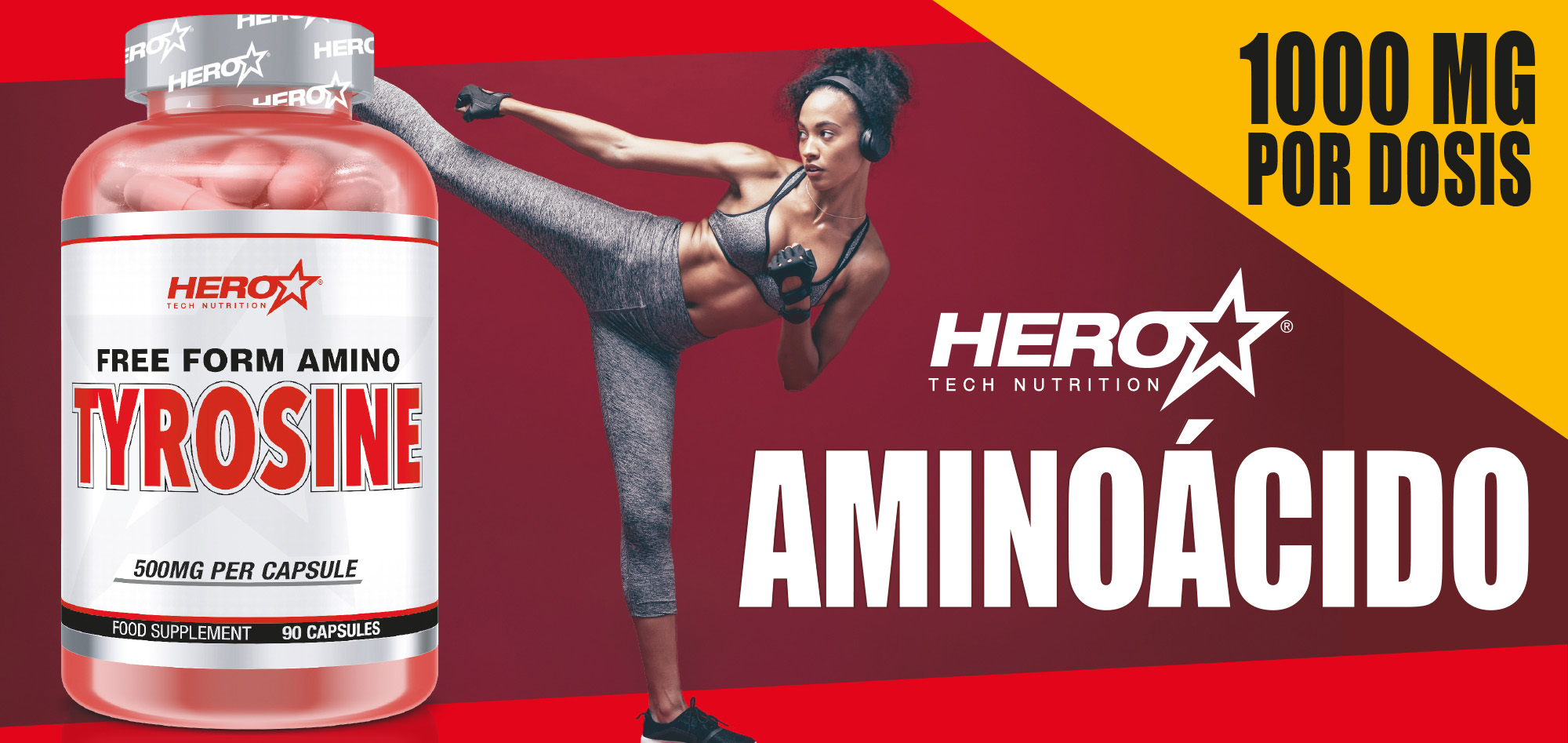 TYROSINE TIROSINA AMINOACIDO - HERO TECH NUTRITION herotechnutrition