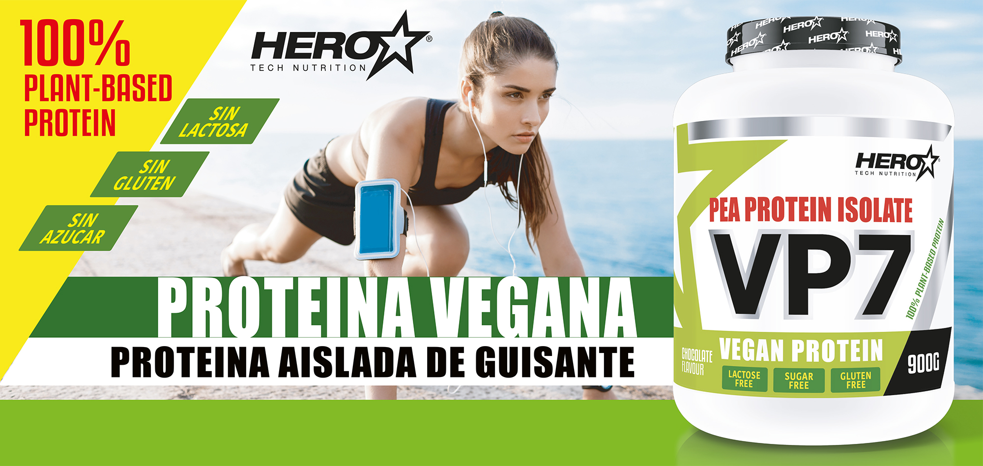 VP7 PROTEINA VEGANA DE GUISANTE HERO TECH NUTRITION herotechnutrition.com