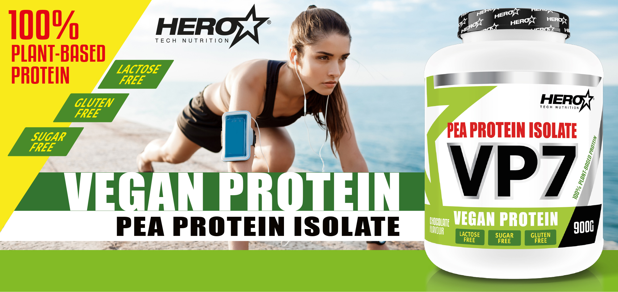 VP7 HERO TECH NUTRITION - vegetable protein - PEA PROTEIN herotechnutrition