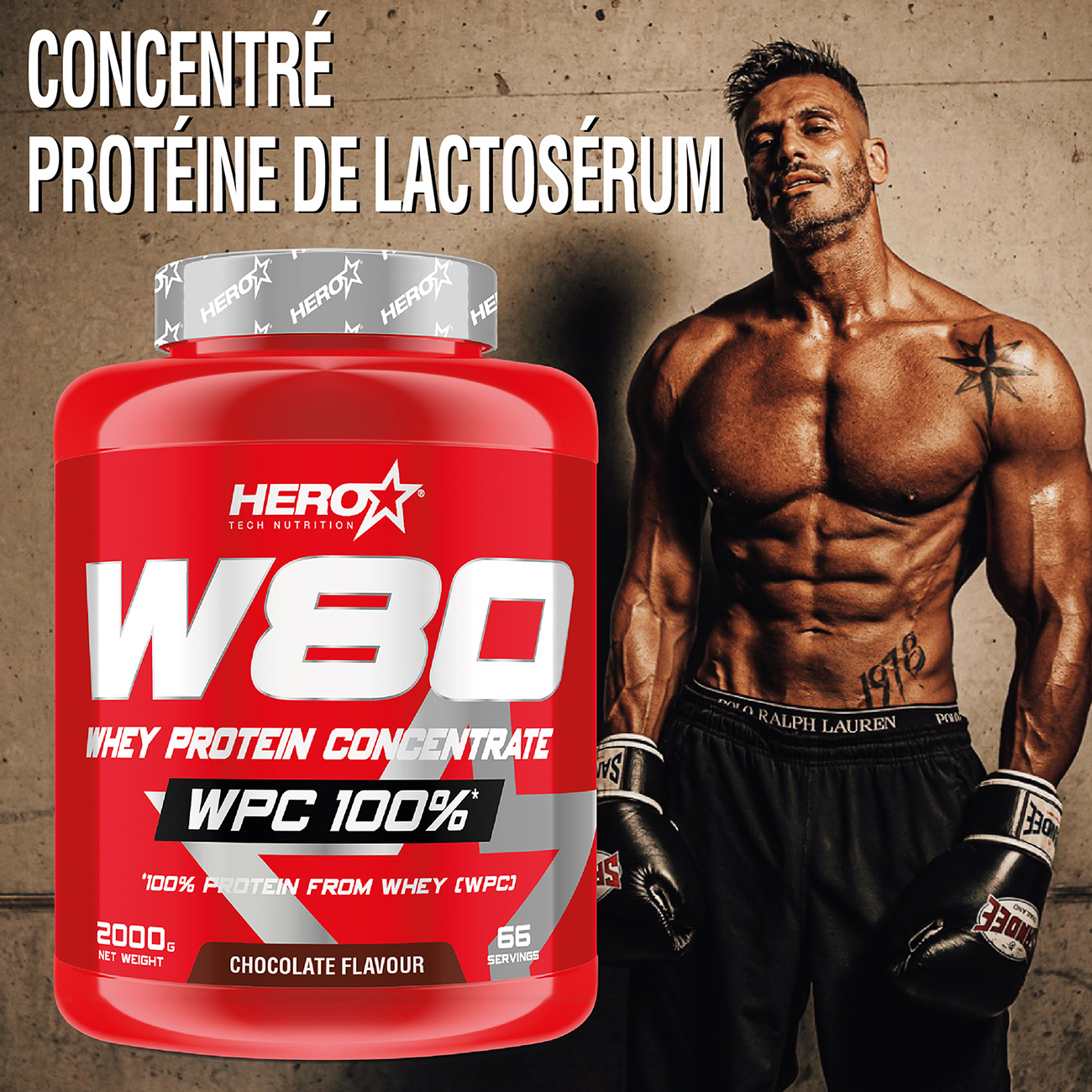PROTEINA W80 HERO TECH NUTRITION herotechnutrition