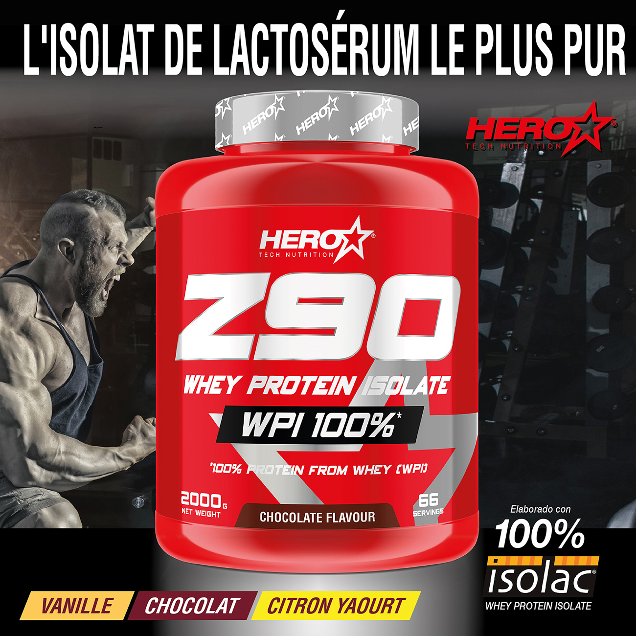 Z90 AISLADO PROTEINAS  HERO TECH NUTRITION herotechnutrition