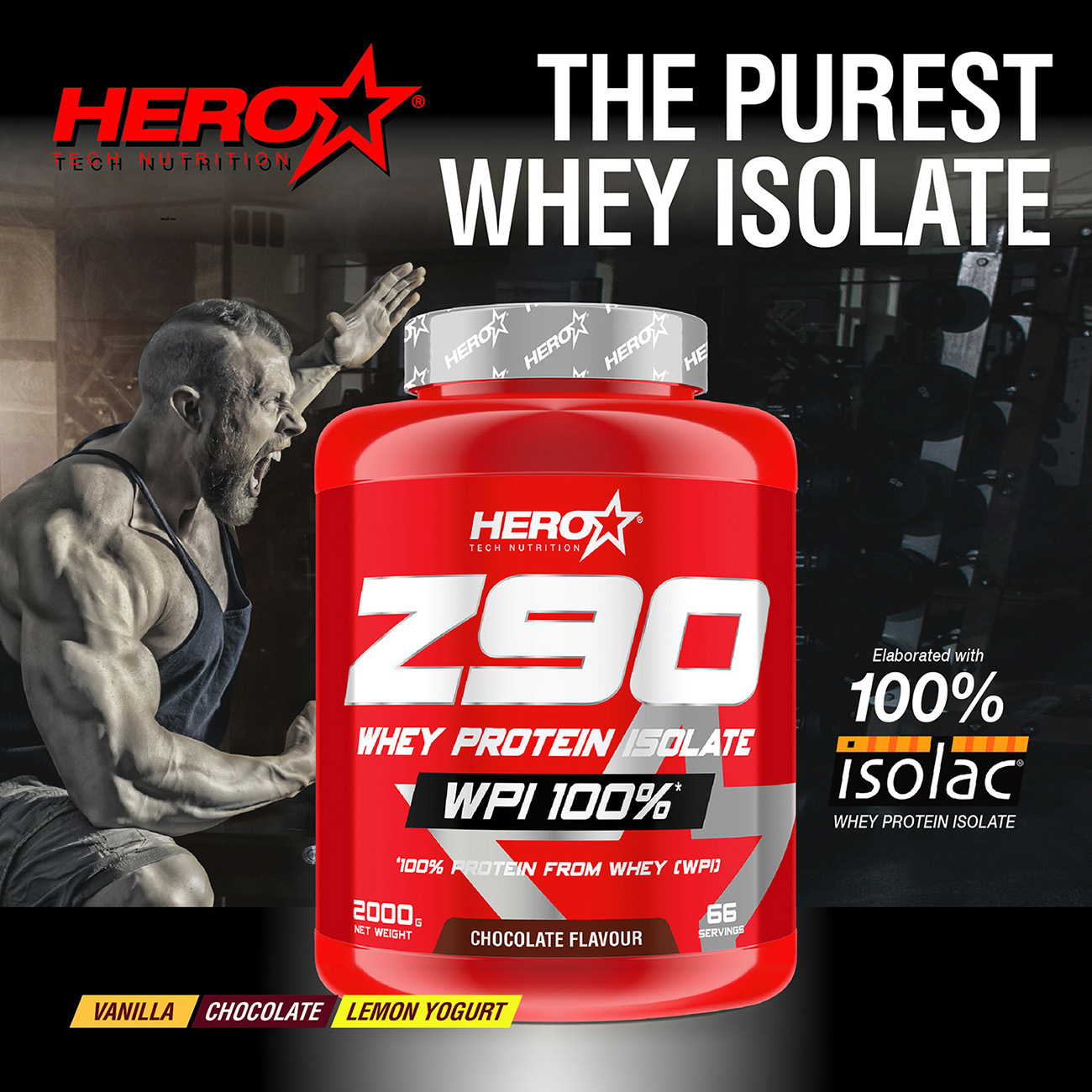 Z90 AISLADO PROTEINAS  HERO TECH NUTRITION herotechnutrition