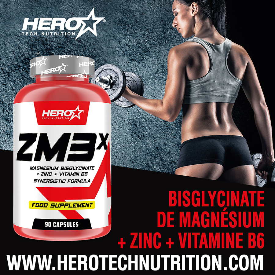 ZM3X ZINC MAGNESIUM B6 HERO TECH NUTRITION herotechnutrition