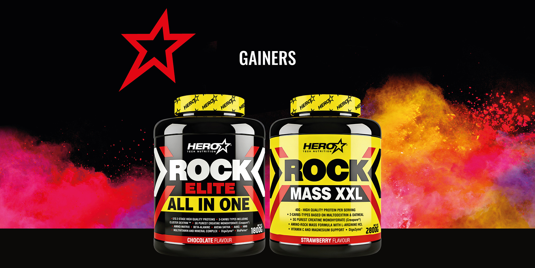 AUMENTO MASA MUSCULAR GAINER HERO TECH